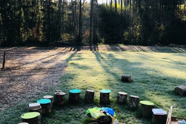 Eine der Auenstationen  Naturkita Waldzeit